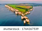 Beautiful aerial photo of Old Harry Rocks