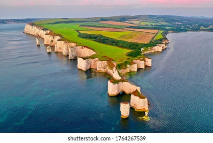 Beautiful Aerial Photo Of Old Harry Rocks