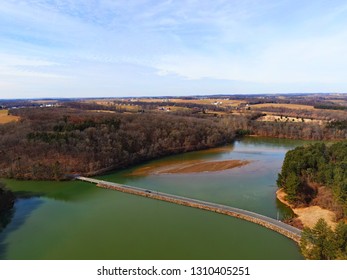 Beautiful Aerial Shots Of The Octoraro Lake In Lancaster/Chester County Pa. 