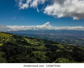 Beautiful aerial view of the Barva Volcano in Costa Rica - Shutterstock ID 1318675361