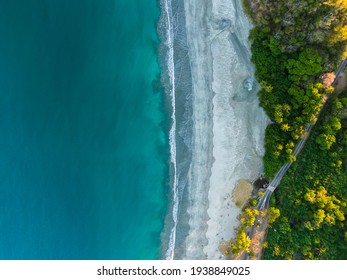 Beautiful aerial view of the Carrillo beach and ocean in Costa Rica - Powered by Shutterstock