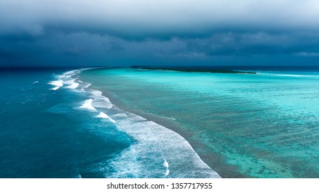 Beautiful aerial view of Maldives and tropical beach . Travel and vacation concept - Shutterstock ID 1357717955