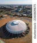 Beautiful aerial view to multi sport stadium in Brasília, capital city of Brazil