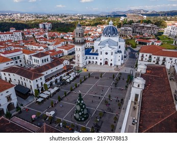 Beautiful aerial view of Plaza Cayala in Guatemala City 