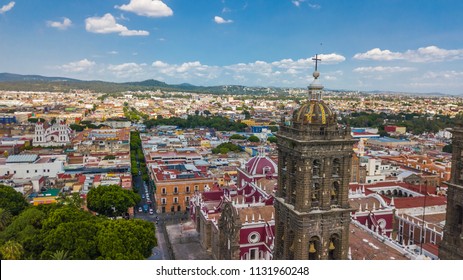 Beautiful Aerial View Puebla Mexico Church Stock Photo 1131960248 ...