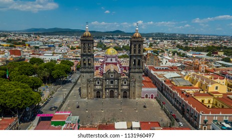 Beautiful Aerial View Puebla Mexico Church Stock Photo (Edit Now ...