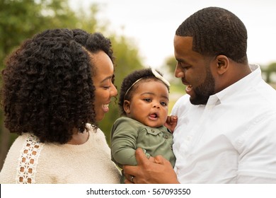 Beautiful African American Family.