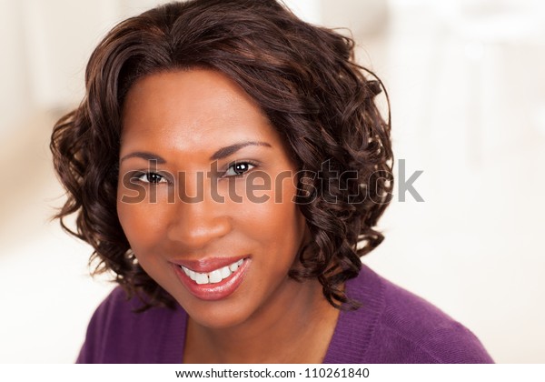 Beautiful African American Female Executive Dark Stock Photo Edit