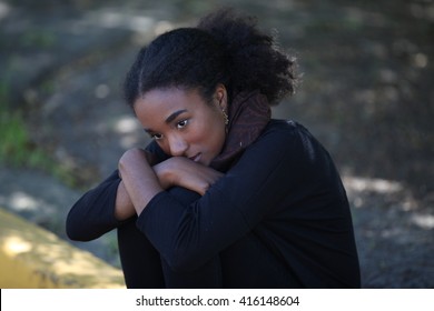 Beautiful African American Girl Looking To Camera, Model, Adult, Student Girl, Smiling, Yong Black Girl, Happy, United States, American Girl, Native, Cute Female, College, African Student, People