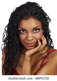 Black Model With Permed Hair Images Stock Photos Vectors