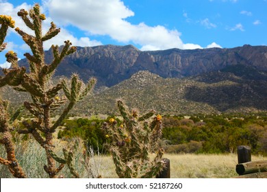 Beautiful Albuquerque Landscape With The Sandia Mountains