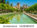 The beautiful Alcazar de los Reyes Cristianos (Alcazar of the Christian Monarchs) in Cordoba, Andalusia, Spain.