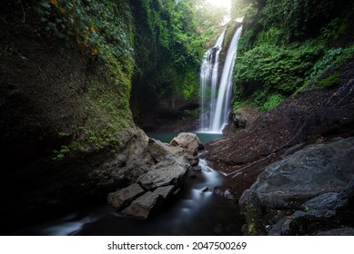 Beautiful Aling Aling Waterfall in Bali