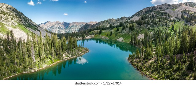 Beautiful Alpine Lake In The Wasatch Mountains