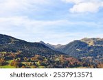 beautiful alpine landscsape photographe din autumn - mountains in autumn time 