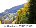 beautiful alpine landscsape photographe din autumn - mountains in autumn time 