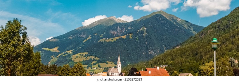 Beautiful Alpine Summer View Near Obervellach, Kaernten, Austria