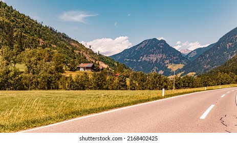 Beautiful Alpine Summer View Near Moertschach, Kaernten, Austria