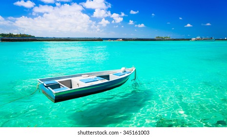 Beautiful amazing nature background. Tropical blue sun sea. Luxury holiday resort. Island atoll about coral reef. Fresh  freedom. Adventure day. Snorkeling. Coconut paradise. Beauty boat.