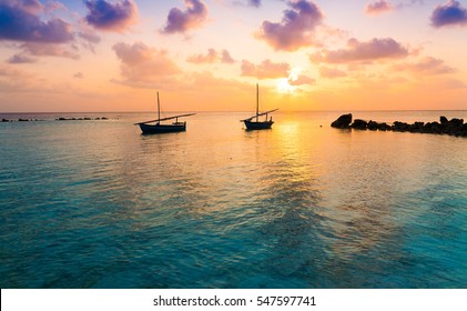 Beautiful amazing nature background. Tropical blue sun sea. Luxury holiday resort. Island atoll about coral reef. Fresh  freedom. Adventure sunset. Snorkeling. Coconut paradise. Beauty boat