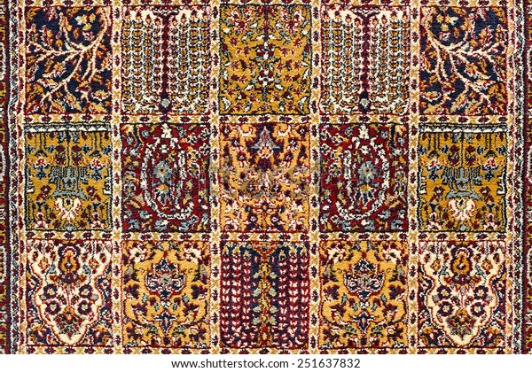 Beautiful Ancient Colorful Carpet Stock Photo (Edit Now) 251637832