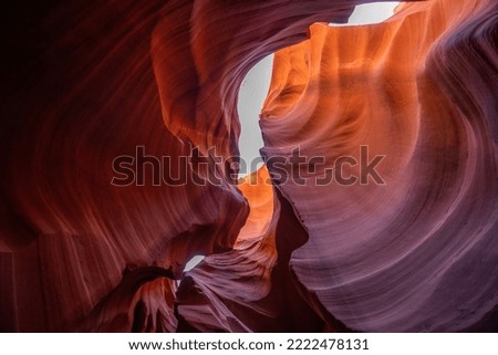 Beautiful Antelope canyon, Navajo land east of Page, USA