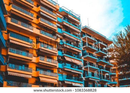 Image, Stock Photo Exterior of the high-rise building