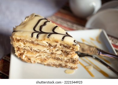 Beautiful Appetizer Cake. Sugar Concept. Amazing Food Dessert. Home Bakery Background.