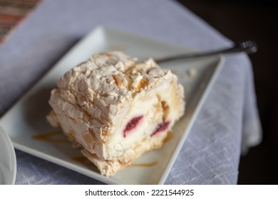 Beautiful Appetizer Cake. Sugar Concept. Amazing Food Dessert. Home Bakery Background.