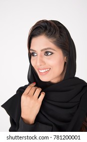 Beautiful Arab Girl On White Background Stock Photo 781200001 ...