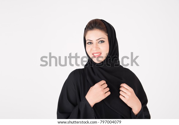 Beautiful Arab Woman Traditional Dress On Stock Photo 797004079 ...