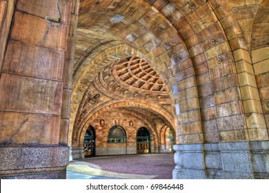 Beautiful arches of Penn Station in Pittsburgh, Pennsylvania