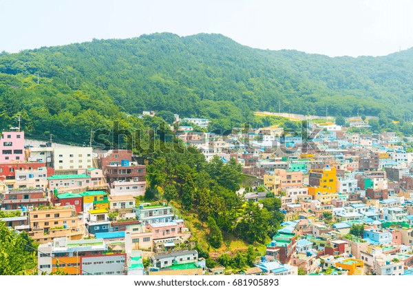 Beautiful Architecture Gamcheon Culture Village Busan Stock Photo