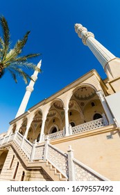 Beautiful Architecture Of Mrk. Kulliye Cami In Manavgat City In Turkey, Antalya. Beautiful Sacral Building.