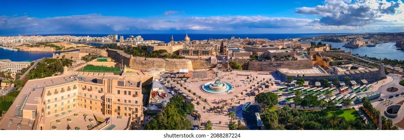 Beautiful Architecture In Valletta, Capital City Of Malta