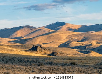 Beautiful Arid Landscape View Of The Northern Nevada Desert.