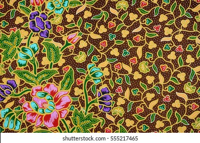 The beautiful of art Malaysian and Indonesian Batik Pattern for Background. Batik industry is a mass production in Malaysia and Indonesia.