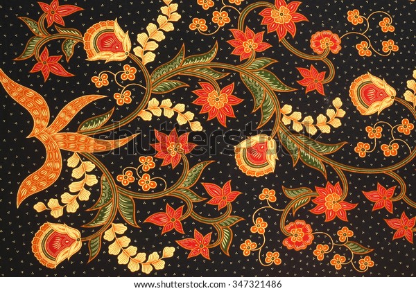 Beautiful Art Malaysian Indonesian Batik Pattern Stock Photo (Edit Now ...