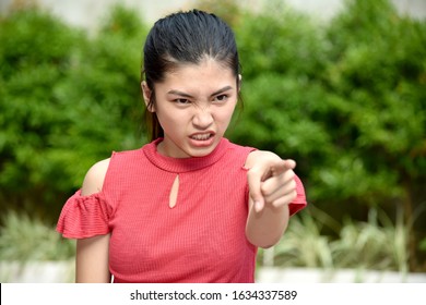 A Beautiful Asian Girl And Anger