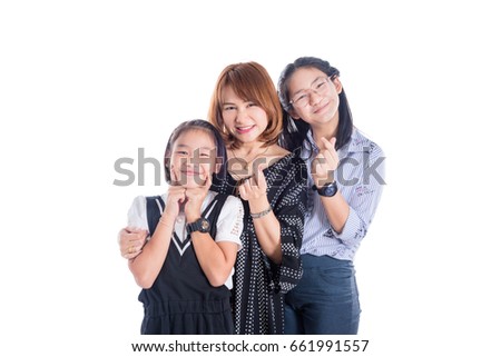 asian mom thumbs Hot lesbian strap-on action