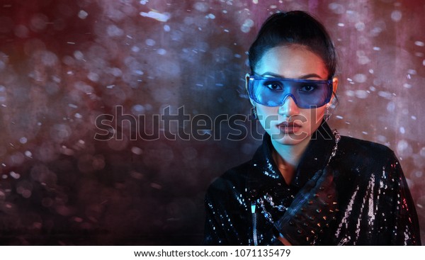 Beautiful Asian Short Wrap Black Hair Stock Photo Edit Now