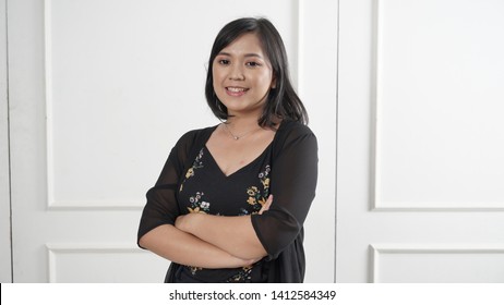 Beautiful Asian Woman Portrait. Isolated On White Background.