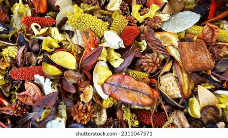 Using dry rose petals to make rose potpourri which is great for