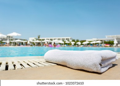 Beautiful Aura Over The Pool And A Bath Towel