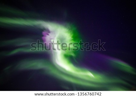 Similar – Image, Stock Photo northern lights, norway