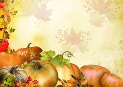 Autumn leaves on wooden background | Background Stock Photos ~ Creative ...