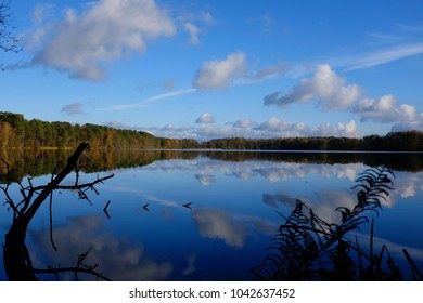 Beautiful Autumn Lake In Brandenburg, Germany