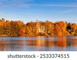 Beautiful autumn landscape. Helsinki. Finland