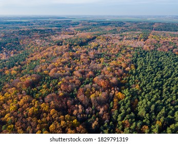Beautiful autumn landscape photographed from drone. Aerial landscape photography - Shutterstock ID 1829791319