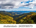 Beautiful autumn scenery at Great Smoky Mountains National Park.